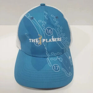 Ahead Special Edition,Classic Fit,The Players,Blue/White  Golf Hat.